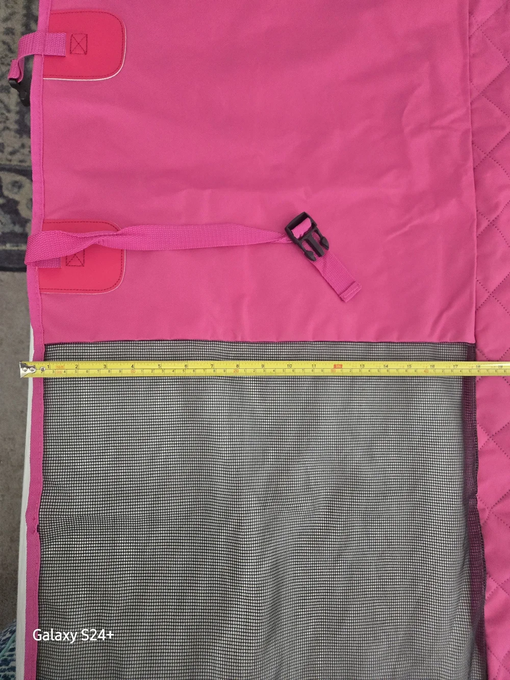 Pet Travel Seat Cover for Cars - Pink Quilted Dog Carrier Mat